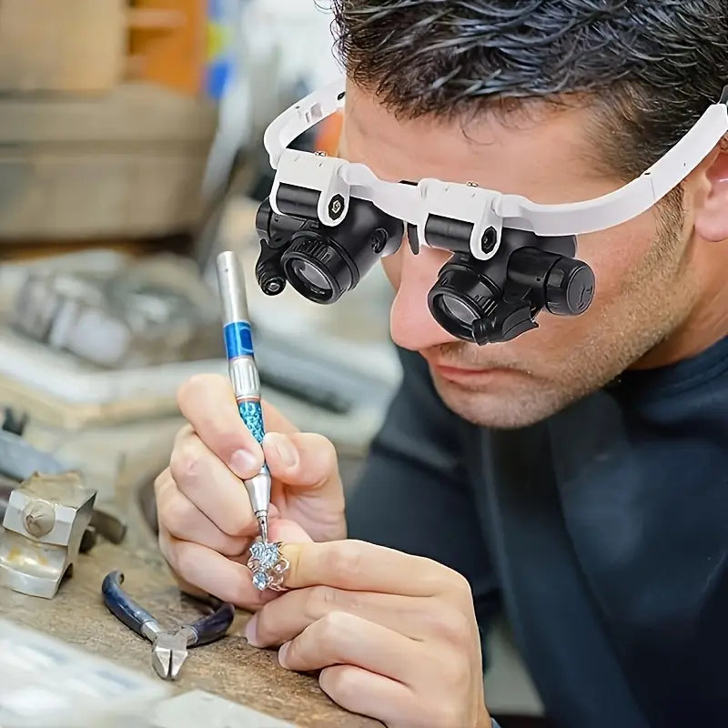 Lentes de Aumento ajustable con luz led