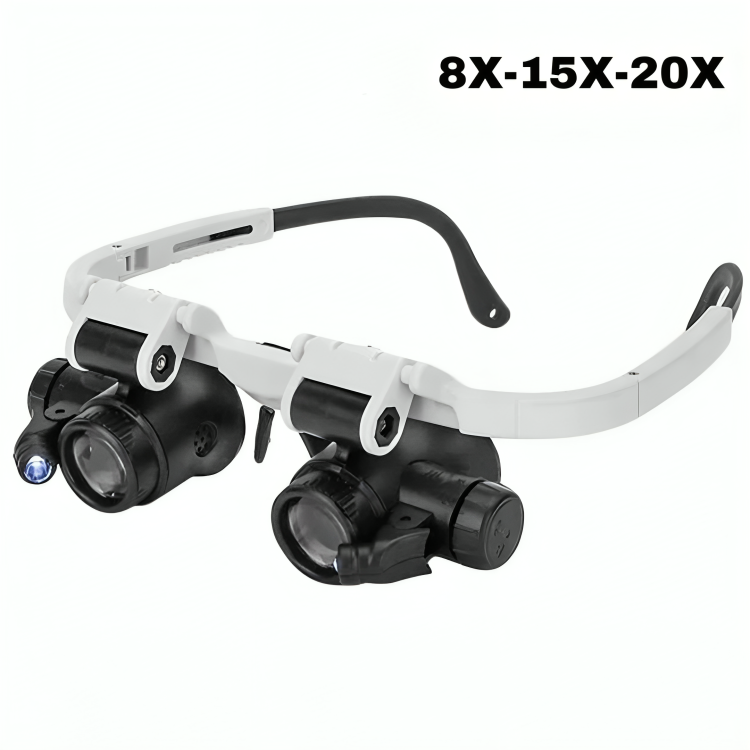 Lentes de Aumento ajustable con luz led