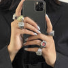 Anillo reloj de cuarzo analógico luxury  Par Transmitir Estilo Elegancia y Tecnología Compacta
