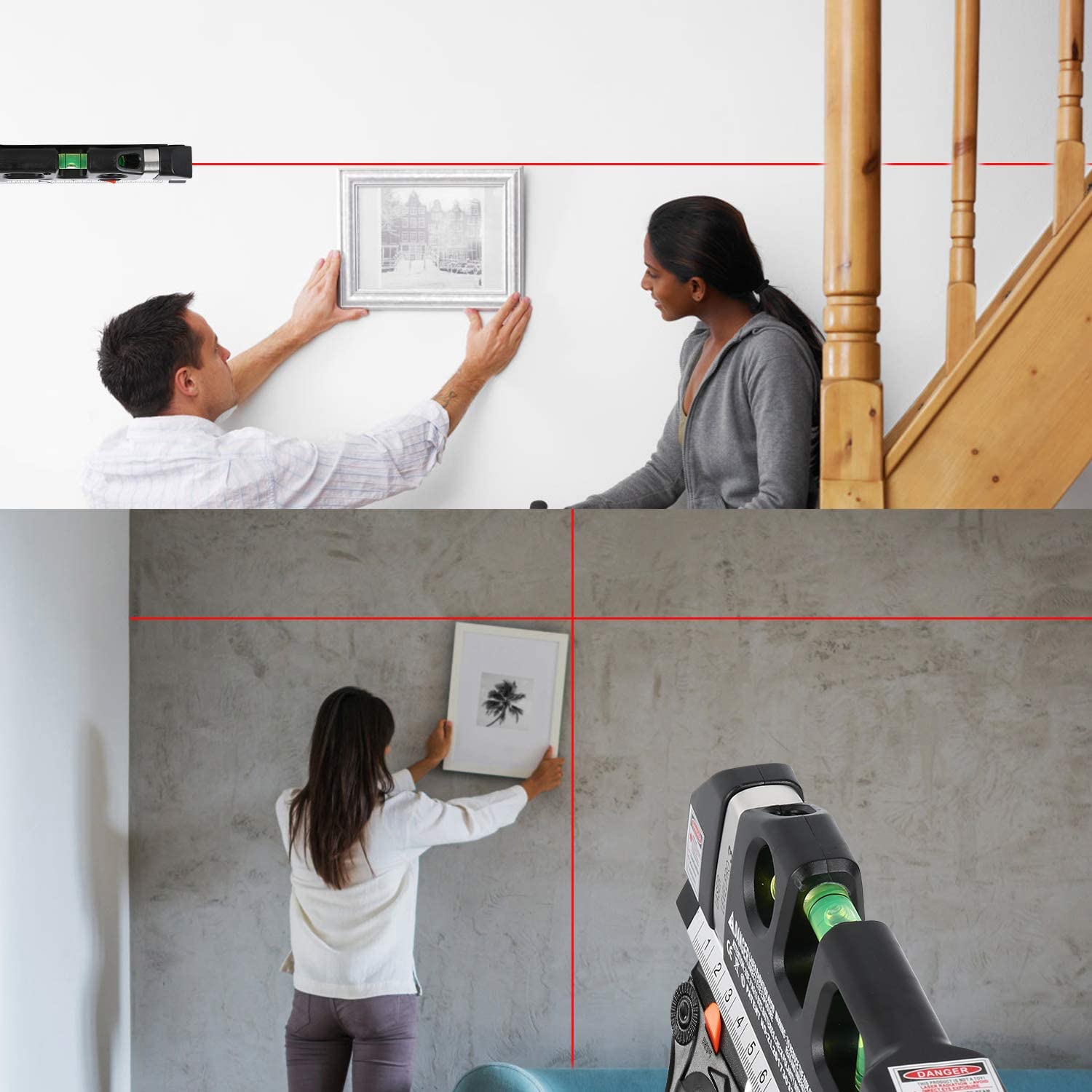 Nivel multifuncional con laser